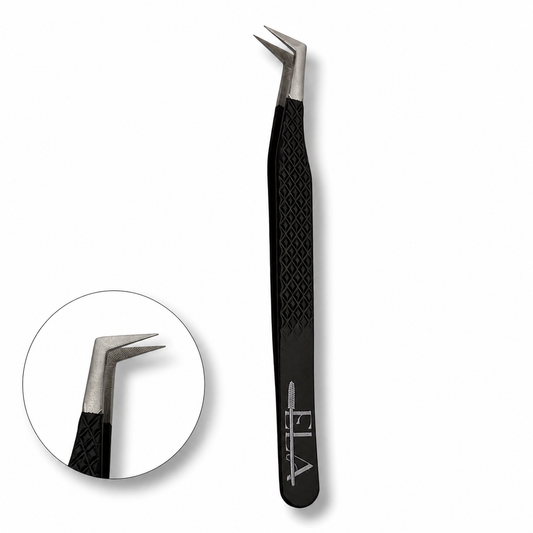 Black Boot Fiber Tip Tweezer